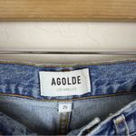 AGOLDE 90's Mid Rise Loose Distressed Button Fly Jeans in Major Photo 6