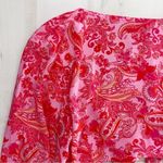 NWT VDM the label x revolve Jemma paisley printed tropical vacation swim coverup Pink Size M Photo 6