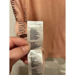 Reiss  Remy Silk Front‎ Striped Tank Large Peachy Pink Photo 5