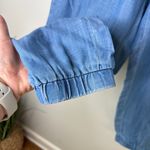 Talbots Tencel Chambray Joggers Small Pull-On Pants Lightweight Denim Chic Photo 5