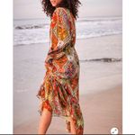 Anthropologie NWT  Farm Rio Mosaic Long Sleeve Maxi Dress XS Photo 1