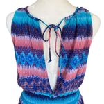 Fun & Flirt women's medium multi-colored stretchy open back tank style dress Photo 6