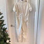 Pistola  White Short Sleeve Utility Jumpsuit Button Front Size S Photo 4