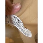 ZARA  Beige Suede Collarless Long Coat Jacket Women M Photo 5