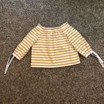 J.Crew  striped off the shoulder blouse Photo 2