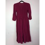 Free People  embroidered floral midi dress in raspberry size XSmall Photo 2