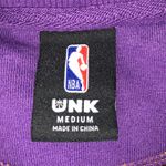 UNK NBA La Lakers Cropped Jumper Purple Womens Medium NBA Basketball Summer Sweatshirt Photo 4