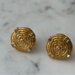 NWOT Julie vos Gold Stud Earrings Photo 4
