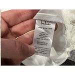 Lulus  Properly Chic White Sleeveless Lace Tiered Mini Dress Large L Photo 7