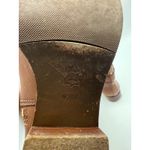 Tory Burch Riding Boots Women's 6.5 Cognac Leather Tall Equestrian Logo Boots Photo 6