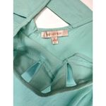 Skies Are Blue Anthropologie  Licarde Cut Out Detail Tank, XS, Turquoise‎ Summer Photo 2