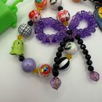 ๐ Handmade Halloween Beaded Keychain Charm ๐ป Purple Photo 1