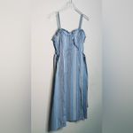 Thakoon Blue White Stripe Tie Waist Midi Dress Women's Size 6 Photo 5