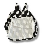 Sam Edelman Geometric Black White Diamond Check Slip Dress Women’s M Lined Photo 4