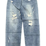 Good Wear Club Straight Leg Ripped Jeans in Light Blue, Size 3XL(22 Photo 0