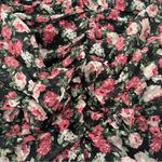 VICI  X Fate Black Pink Floral Long Sleeve Ruched Mini Dress, Sz M Photo 12