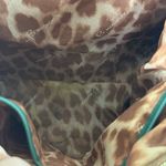 Vintage b. Makowsky hunter green gold leather satchel crossbody purse 10x17x4.5” Photo 6