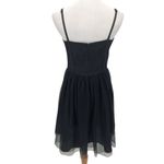 Jill Stuart JILL  Dress Womens 10 Mini Corset Tulle Swiss Dot Lace Black Photo 5