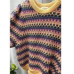 Universal Threads Vintage Universal Thread Yellow Pink striped Knit Sleeve Women’s Sz 2XL Sweater Photo 4