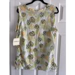 The Sweatshirt Project Cotton V Neck Large Sleeveless Blouse NEW Vacation‎ Palm Photo 3