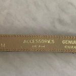 Genuine Tan Beige Snakeskin & Gold Hardware Waist Belt S/M 33 Photo 1