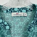 Vineyard Vines  Sea Floral Print Tiered Top Blouse Size XS Long Sleeve Photo 9