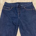 Faded Glory Women's 16 stretch pull on jeans real denim straight leg dark wash Photo 1