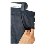 Vince  Shorts Women Large‎ Black Linen Elastic Tie Waist 3 Inch Lightweight Photo 3