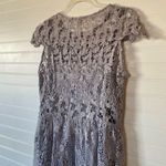 Simply Couture  Lavender Violet Scallop Floral Lace Dress Photo 6