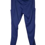 Yelete Blue High Waist Mesh Leggings with Moto Pockets Size Medium Photo 3