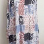 Wilfred EUC Aritzia Round Neck Long Sleeve Patchwork Mini Dress Size L Photo 0