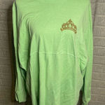 Disney Spirit Jersey Rare Light Green Tiana Glitter Crown Spirit Jersey Size XL Photo 0