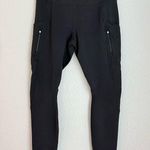 Athleta high traverse tight leggings in black pockets women’s size S high rise Photo 0