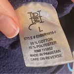 Ed Hardy  Blue Cropped Graphic Sweatshirt Womens L Fish Skater Casual Cozycore Photo 6