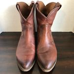 Frye Billy Leather Western Booties in Brown Cognac Size 10 Photo 1