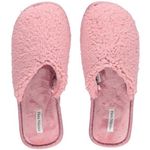 Flora Nikrooz NWT  Victoria Sherpa Mule Pink Slipper Size Large 9/10 Photo 0