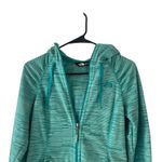 The North Face Women's Size Small P Green Fleece Hooded Zip Sweater Photo 1