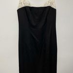 BCBG Max Azria Black & White Lace Dress Size 10 Photo 3