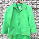 Pendleton skirt blazer set green silk blend size 6 Photo 1