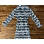 NWT SweetHoney Classic Lounge Robe Blue Cream Fair Isle Sleigh Ride Cozy XS Photo 8