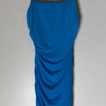 Hello Molly NWT  Bodycon Mini Dress Cut Out Back Ruched Sides Bright Blue Size‎ 6 Photo 0