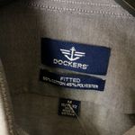 Urban Outfitters NEW Dockers Long Sleeve Button Down Fitted Dress Shirt Adult Gray Medium M Photo 3