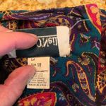 70's 80's Vintage Patty O’Neil Paisley Suede Waist Dress Size 4/6 (vintage 10) Blue Photo 7