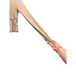 Aritzia Sunday Best Ribbed Corset Stitch Crop Top Beige Size S Neutral Retro Photo 8