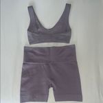 Set Active  Lavender Bralette and Shorts Set Photo 1