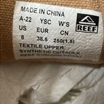 REEF Cushion Coast White Eyelet Shoes size 8 Photo 9