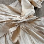 Aritzia EUC Wilfred Puff Sleeve Bow Back Criss Cross Bodice Dress Small Photo 7