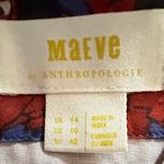 Anthropologie Maeve Annabella Tiered Boho Maxi Dress Puff Sleeve V-Neck Size 10 Photo 10