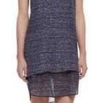 Theory  silk printed tweed shift dress 12 $350 nwot formal fall casual designer Photo 0