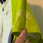 Bontrager Cycling‎ Jersey Palm Print Lime Green Gray Short Sleeve Bike Top # Size M Photo 5